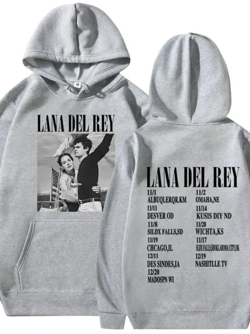 Lana Del Ray hooded Sweatshirt - Light Gray